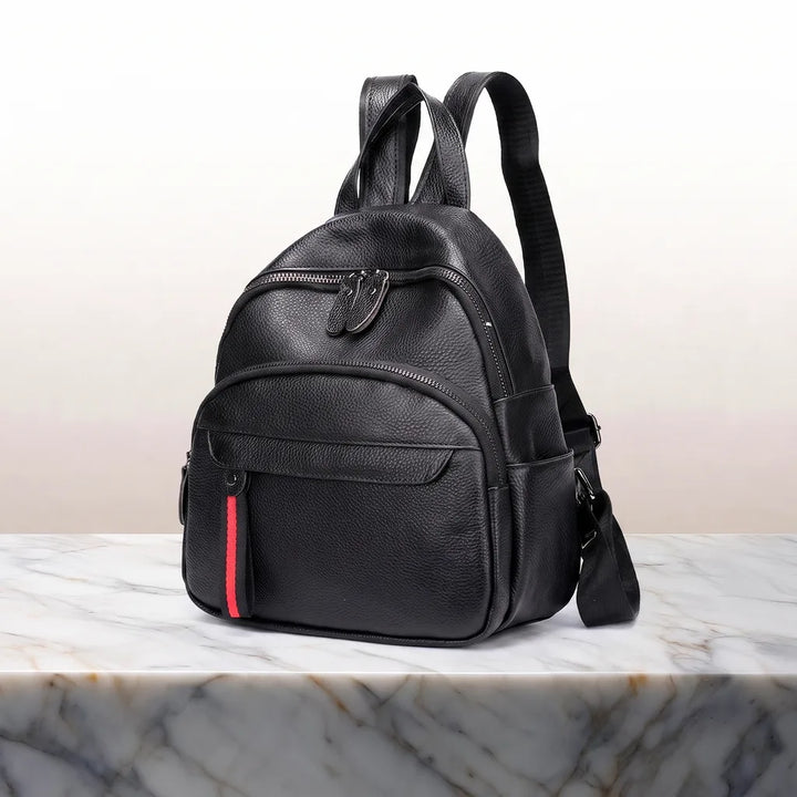 Women's Size:Black Cavanaugh Leather Mini Backpack