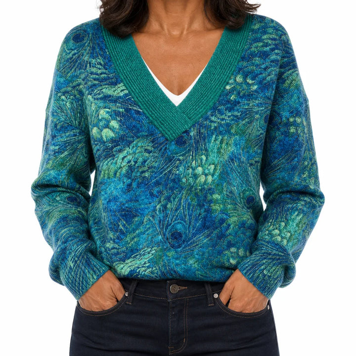 Women's Color:2;Size:M Ezekiel Floral V Neck Top
