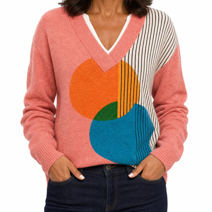 Women's Color:3;Size:M Ezekiel Floral V Neck Top