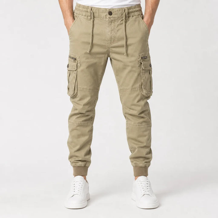 Thurstan | Men's Fall Cargo Pants  - Color:Beige;Size:28