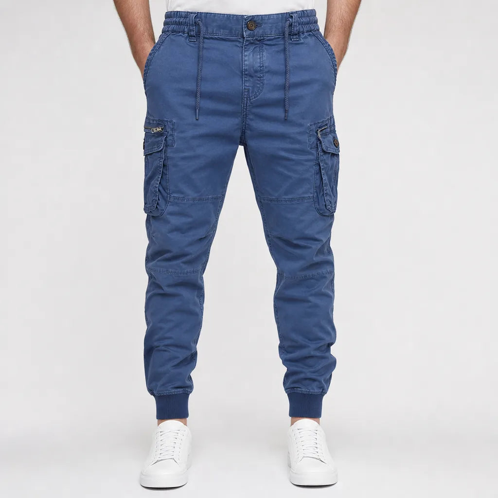 Thurstan | Men's Fall Cargo Pants  - Color:Blue;Size:28