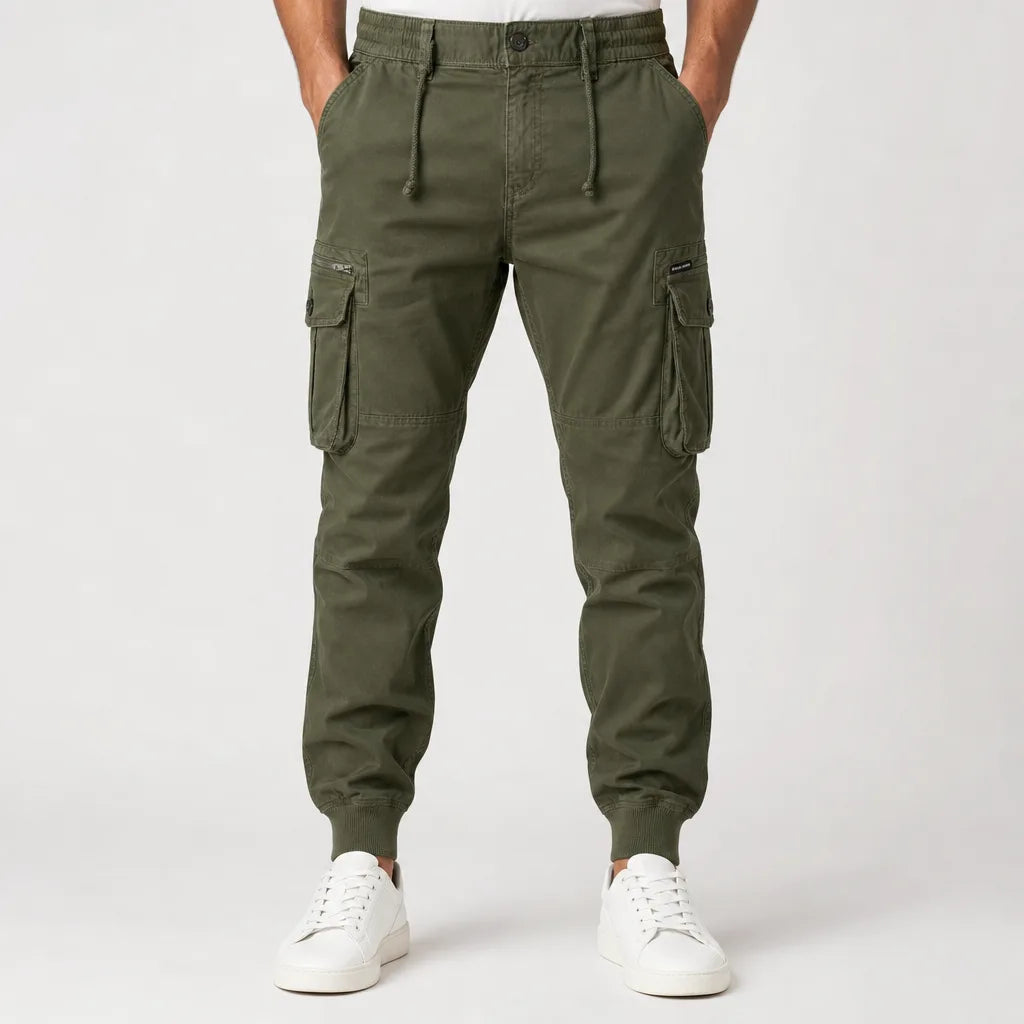 Thurstan | Men's Fall Cargo Pants  - Color:Green;Size:28