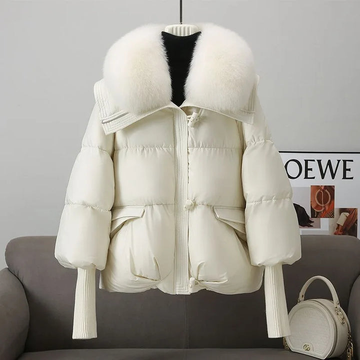 Tiana | Women's Puffer Winter Jacket - White