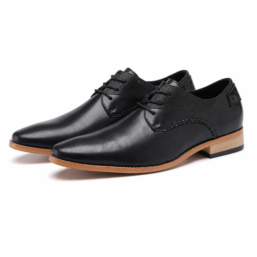 Tobias Lace-Up Dress Shoes - Color:Black;Size:38