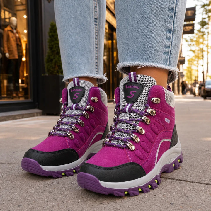 Tricia Slip-On Sneakers - Color:Purple;Size:35