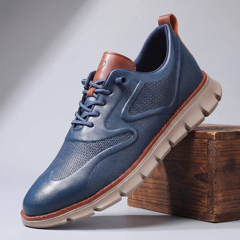 Vance Orthopedic Sneakers - Color:Blue;Size:40