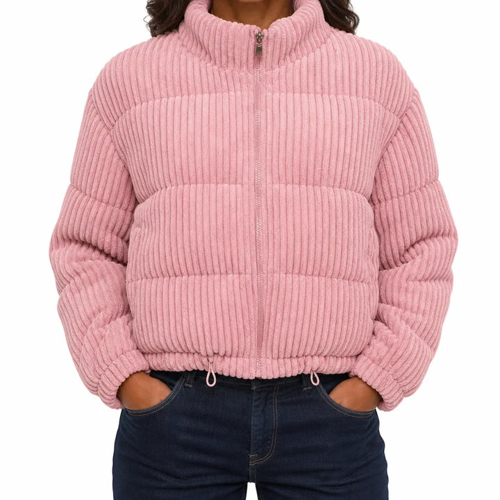 Verity | Quilted Jacket - Color:Pink;Size:XS