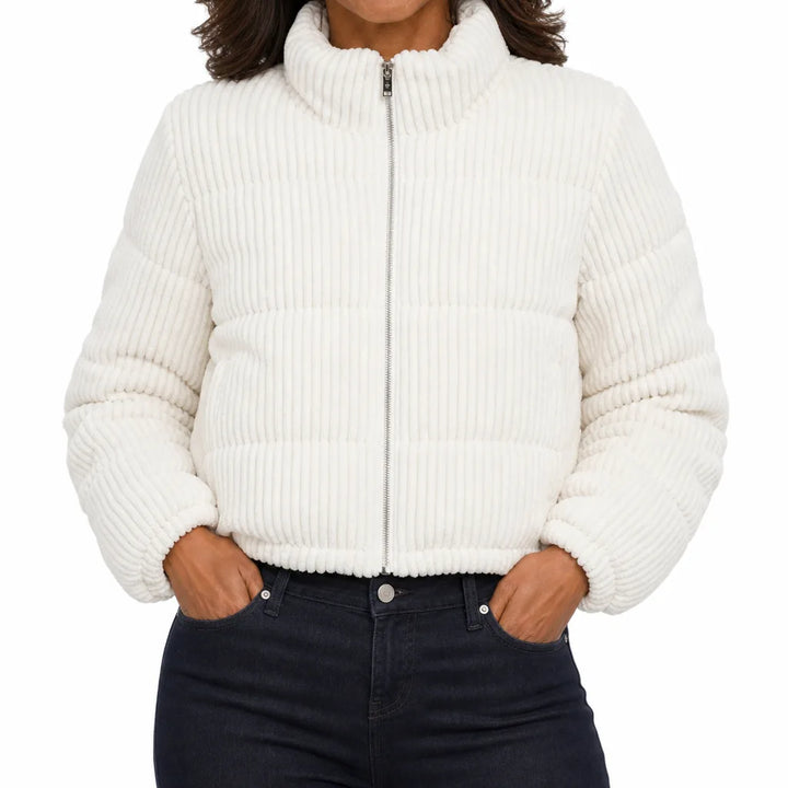 Verity | Quilted Jacket - Color:White;Size:XS