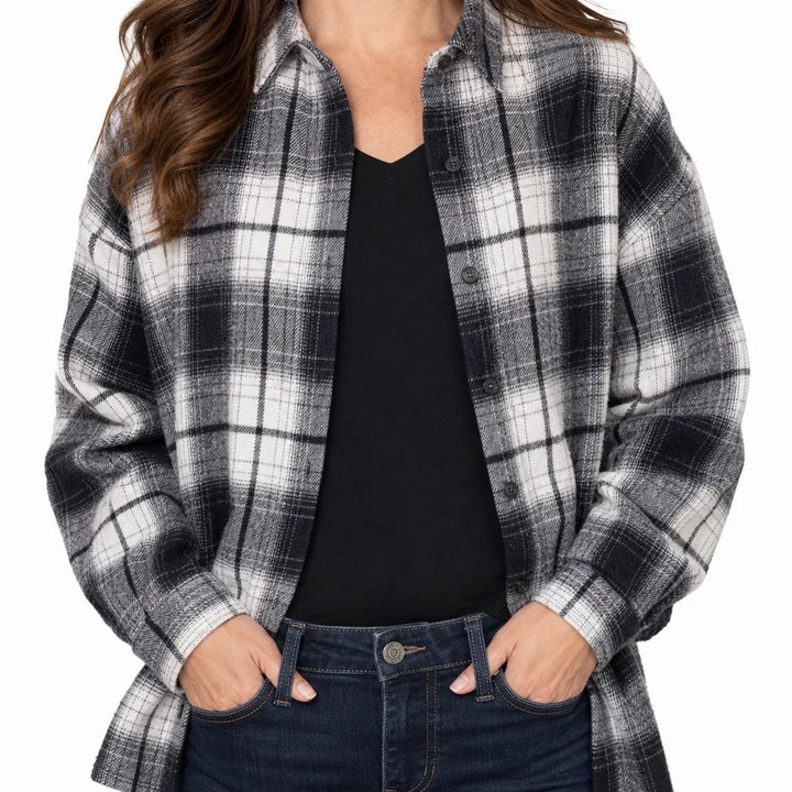 Virginia Flannel Shirt - Color:Black;Size:XS