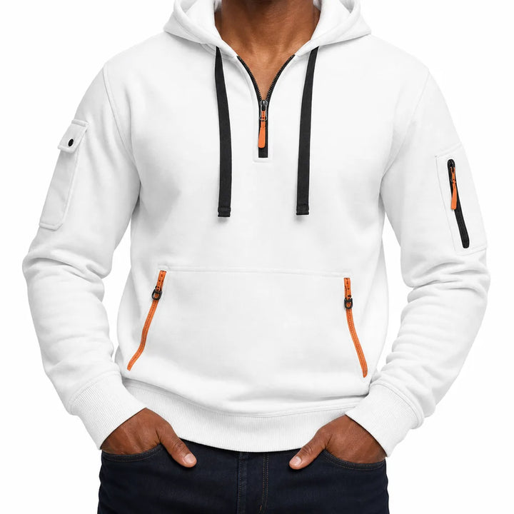 Warrick Elevated Hoodie - Color:White;Size:XS