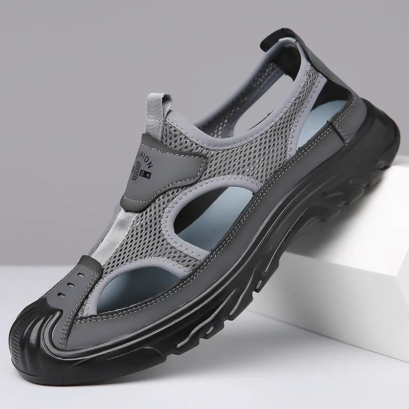 Wesley Outdoor Comfort Sandals - Color:Gray;Size:38