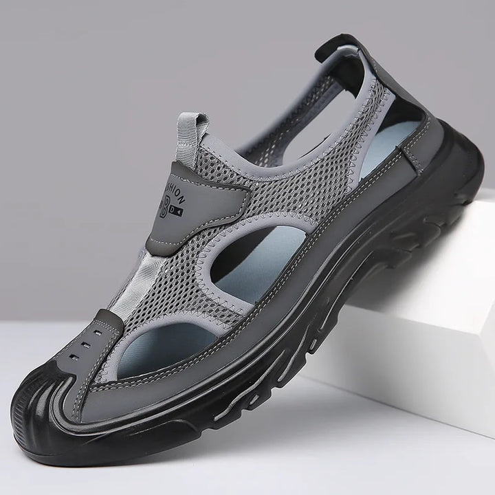 Wesley Outdoor Comfort Sandals - Color:Gray;Size:38