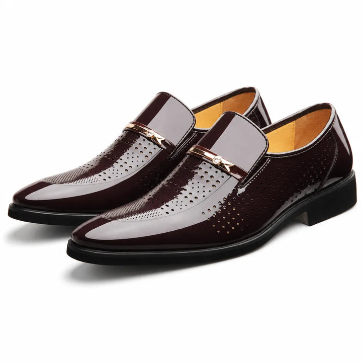 Wesley Polished Dress Shoes - Color:Brown;Size:38