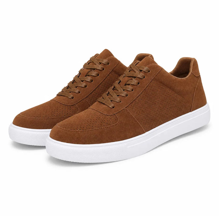 Whittaker | Men's Suede Orthopedic Sneakers  - Color:Brown;Size:39