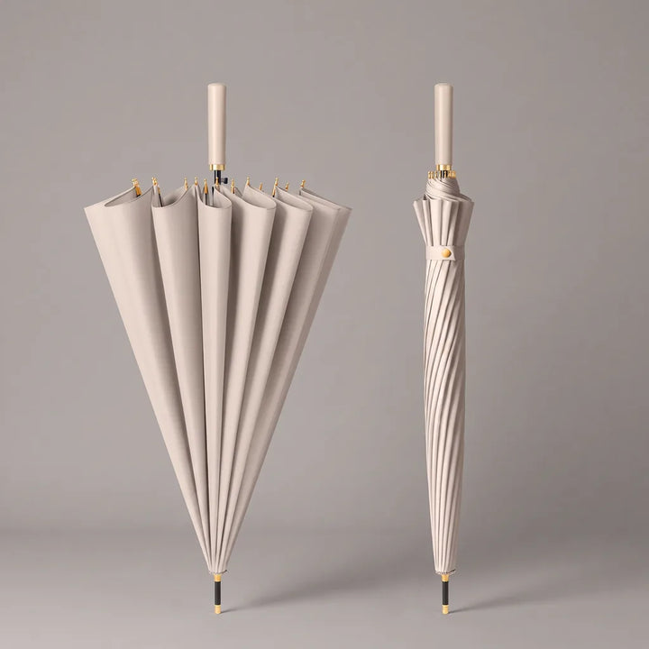 Wilhelmina | Long Handle Outdoor Umbrella - Color:Beige