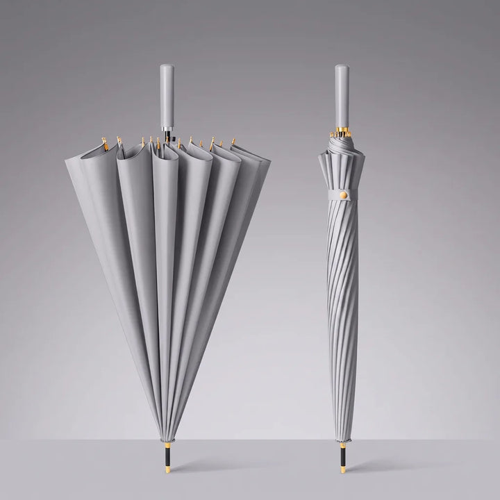 Wilhelmina | Long Handle Outdoor Umbrella - Color:Gray