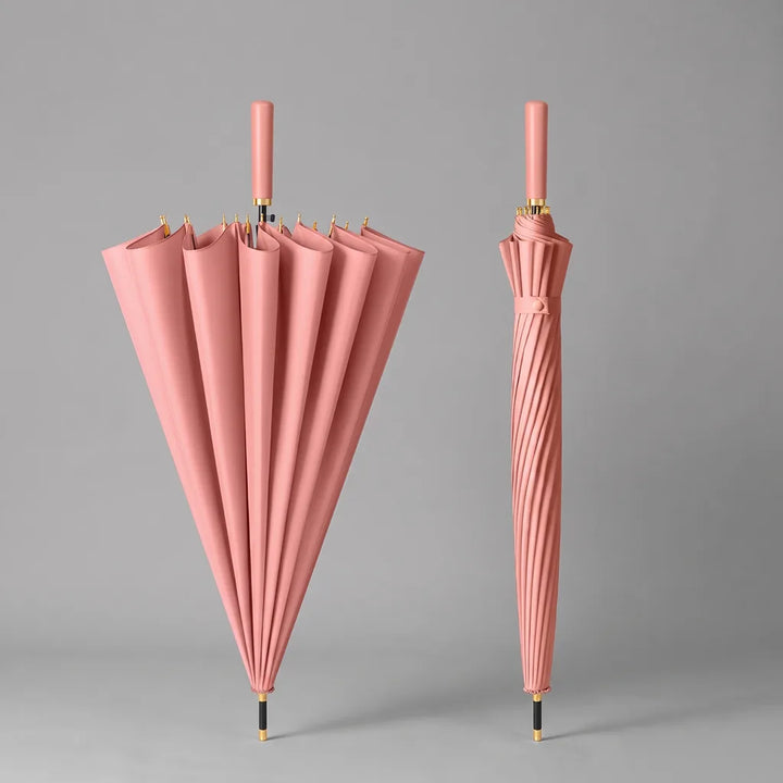 Wilhelmina | Long Handle Outdoor Umbrella - Color:Pink