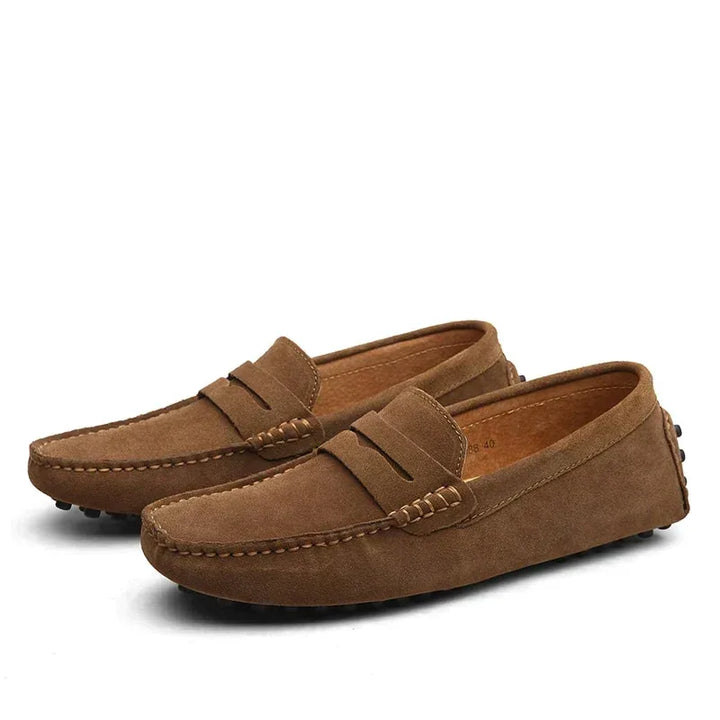 Winston | Men's Luxury Loafers - Color:Brown;Size:38