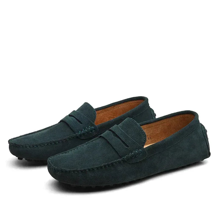 Winston | Men's Luxury Loafers - Color:Green;Size:38