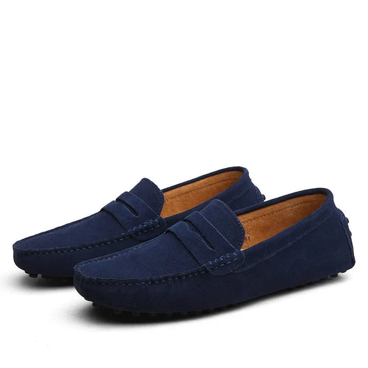 Winston | Men's Luxury Loafers - Color:Marine Blue;Size:38