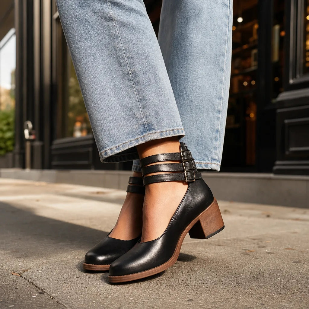 Wrenna | Womens Fall Ankle Boots - Color:Black;Size:36