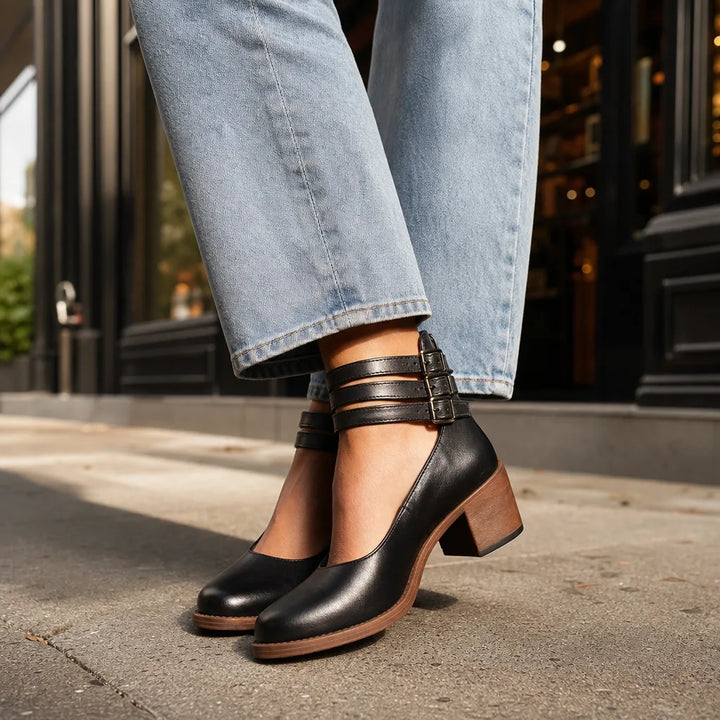 Wrenna | Womens Fall Ankle Boots - Color:Black;Size:36