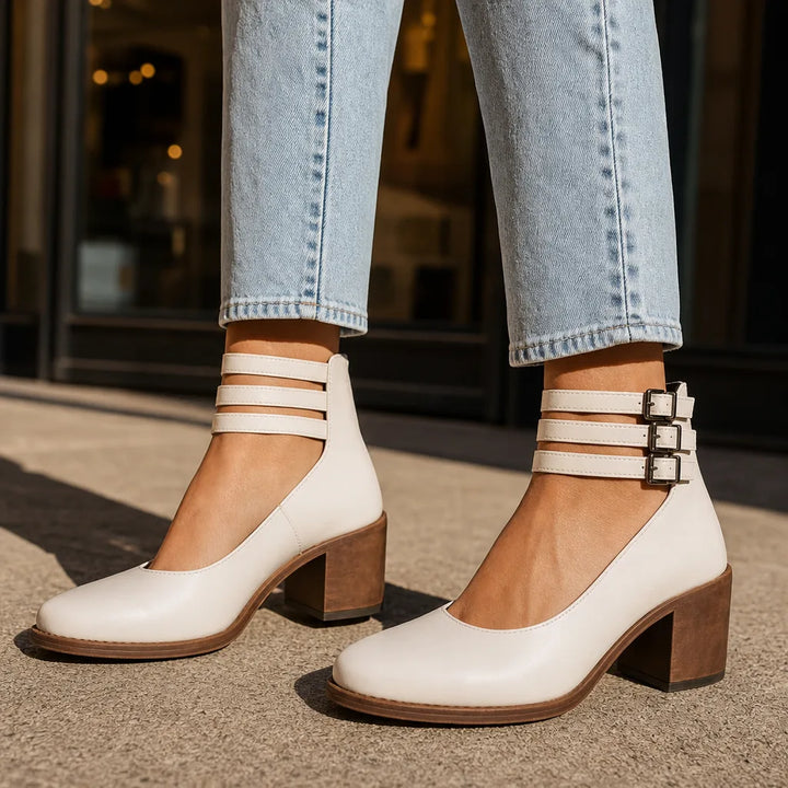 Wrenna | Womens Fall Ankle Boots - Color:White;Size:36