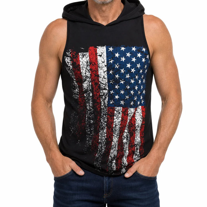 Wyatt Hooded Tank - Color:Black;Size:XS