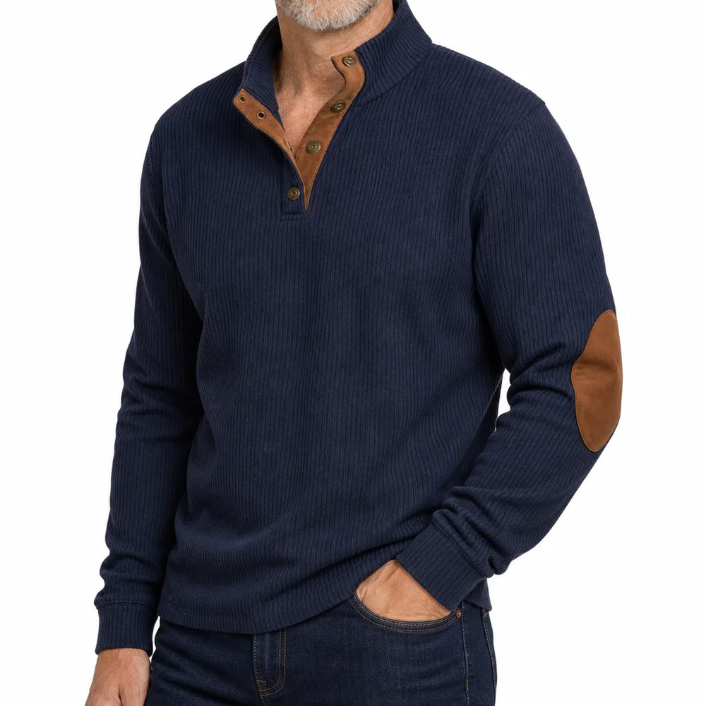 Men's Blue Underhill Corduroy Popover Shirt