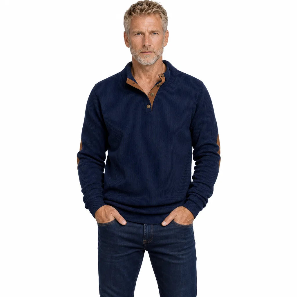 Men's Blue Underhill Corduroy Popover Shirt