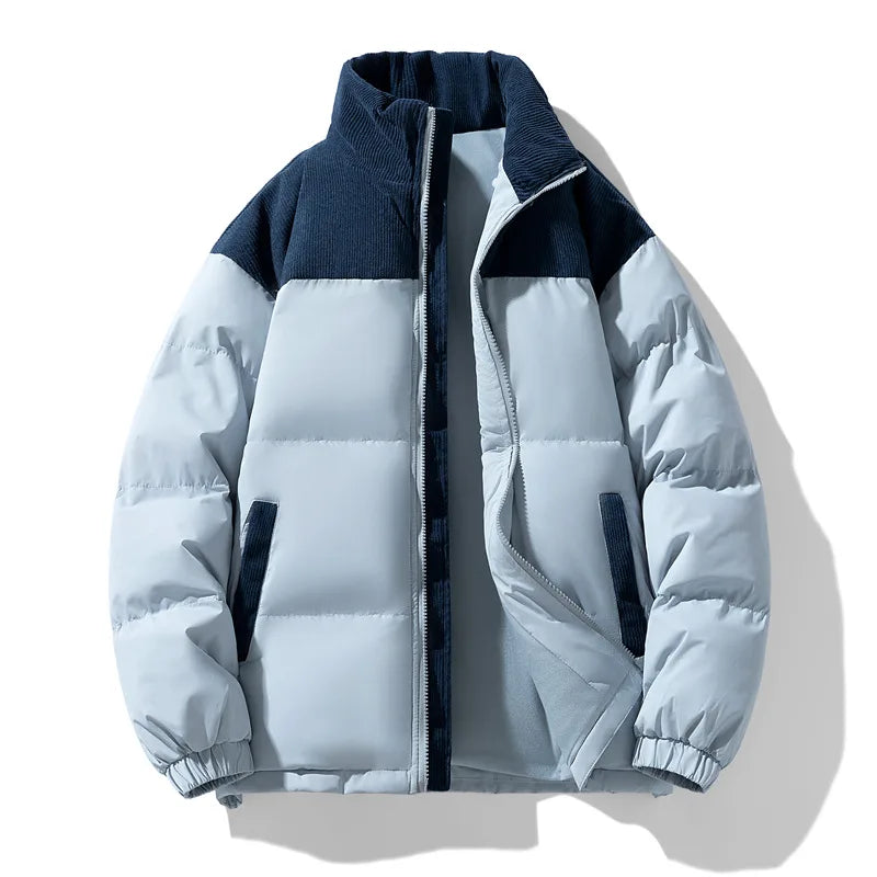 Wyoming | Men's Winter Puffer Jacket - Blue