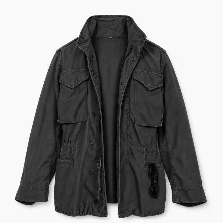 Zachary Loose Utility Jacket - Color:Black;Size:XS