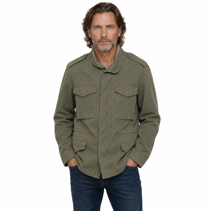 Men's Green Zachary Loose Utility Jacket
