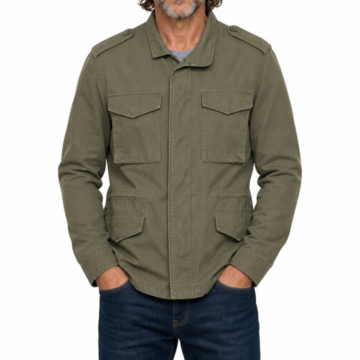 Men's Green Zachary Loose Utility Jacket