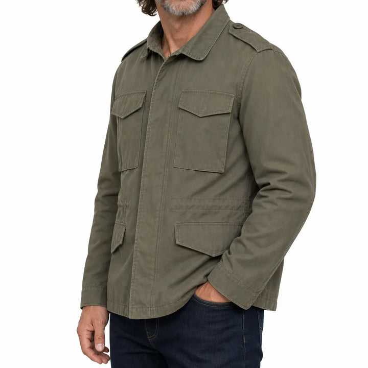 Men's Green Zachary Loose Utility Jacket