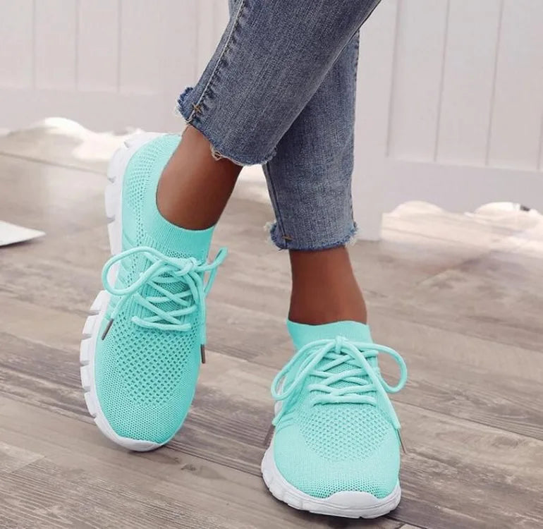 Zara | Women's Orthopedic Comfort Sneakers  - Color:Green;Size:35